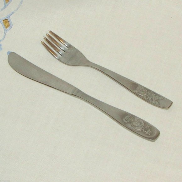 Viners Youth Cutlery Vintage Knife & Fork Children's Feeding Set - Picture 1 of 4